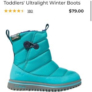 Size 8 L.L. Bean Toddler Snow Boots Like New